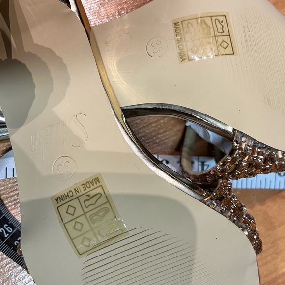 SHEIN Rhinestone Décor Sandal *Bronze Gold (Size 7) - Picture 4 of 11